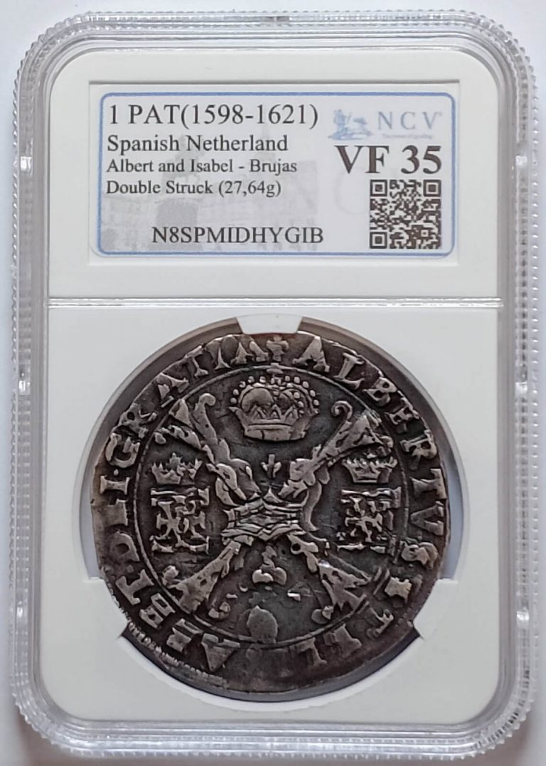 Patagon Brujas - Moneda certificada por NCV Grading, anverso