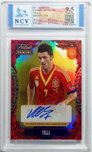 Carta gradeada de fútbol David Villa