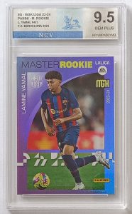 Cromo Lamine Yamal Mater Rookie encapsulado por NCV Grading