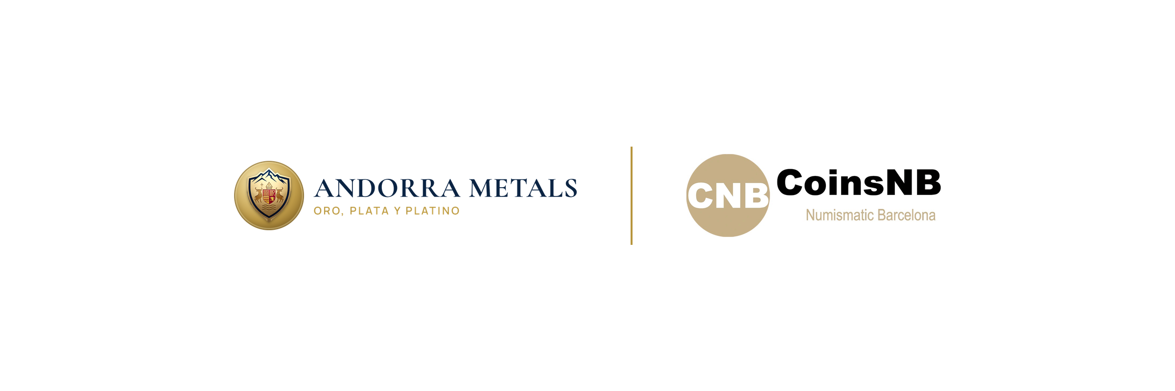 Logos de Andorra Metals y Coins NB